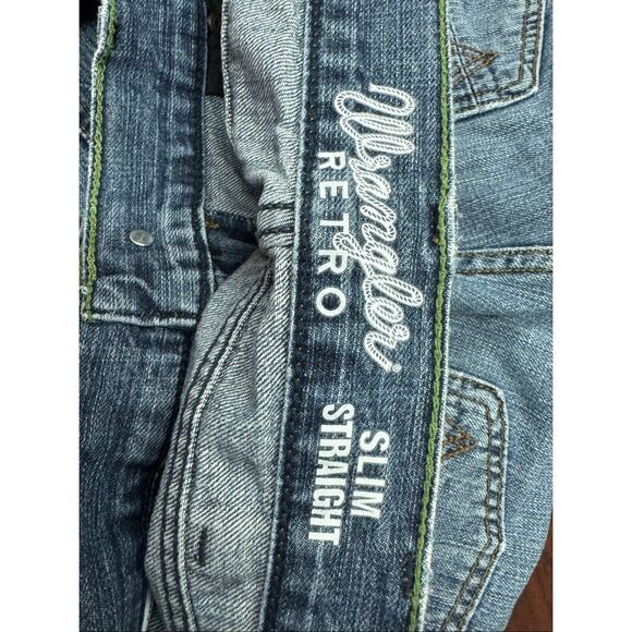Wrangler Mens Retro Slim Straight Denim Jeans Size 30x32 - Picture 6 of 7